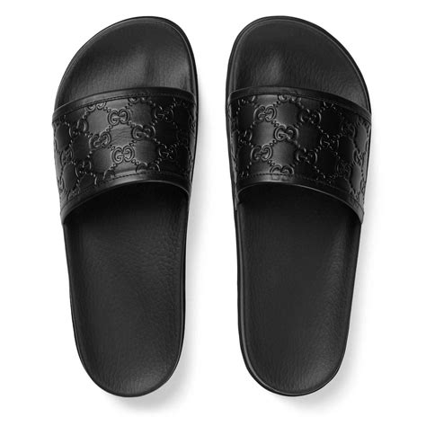 gucci black sandals men.